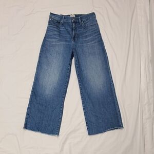 J. Crew Flare Wide Leg Jeans in Classic Blue